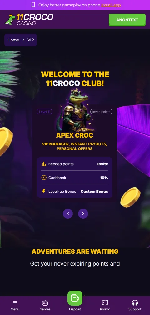 11Croco Casino experiencia móvil adaptada a cualquier dispositivo