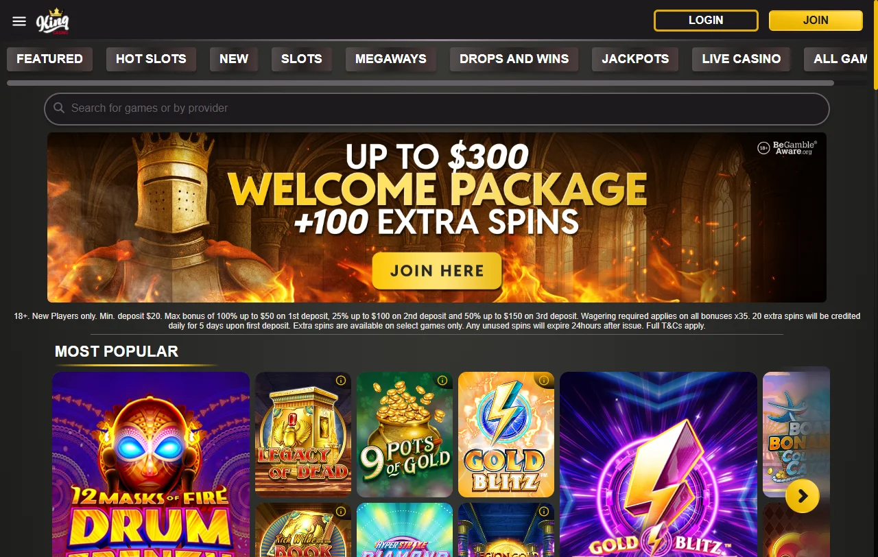1King Casino análisis completo para jugadores de España