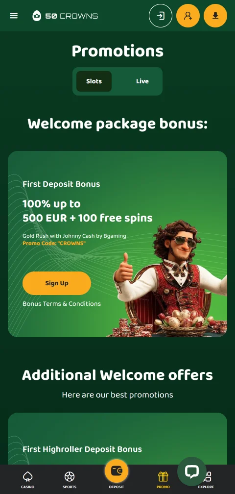 Depósitos retiros métodos pago 50 crowns Casino España España