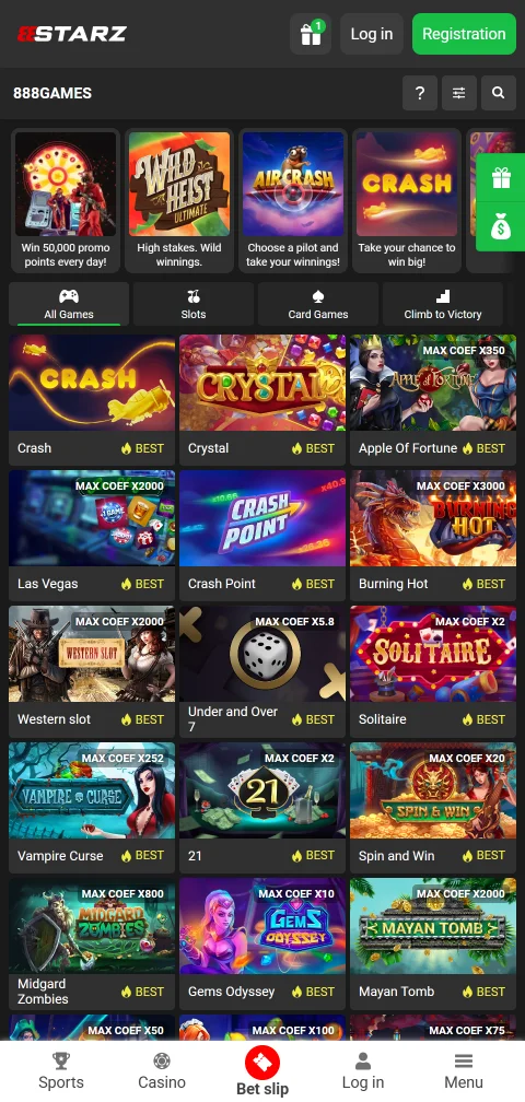 Pagos depósitos retiros 888Starz Casino España