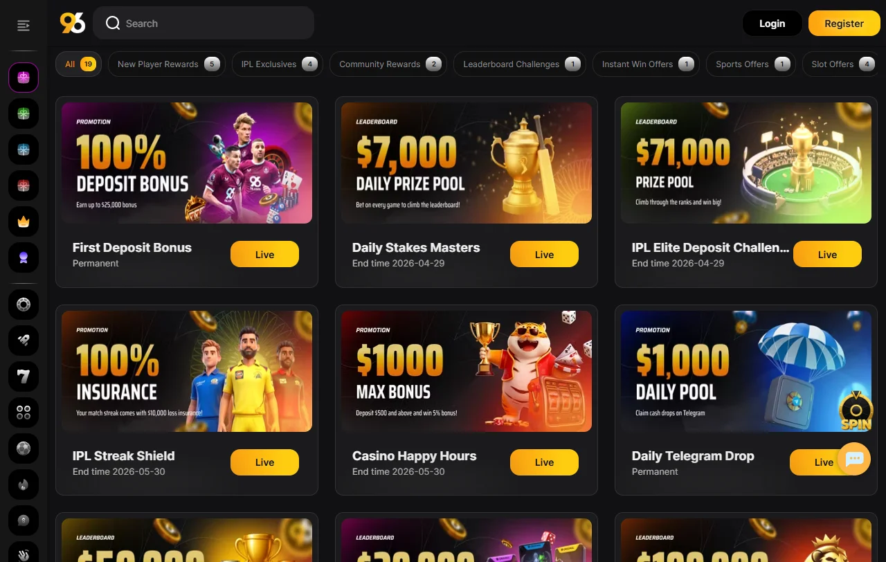 Juegos slots mesas disponibles 96 Casino España