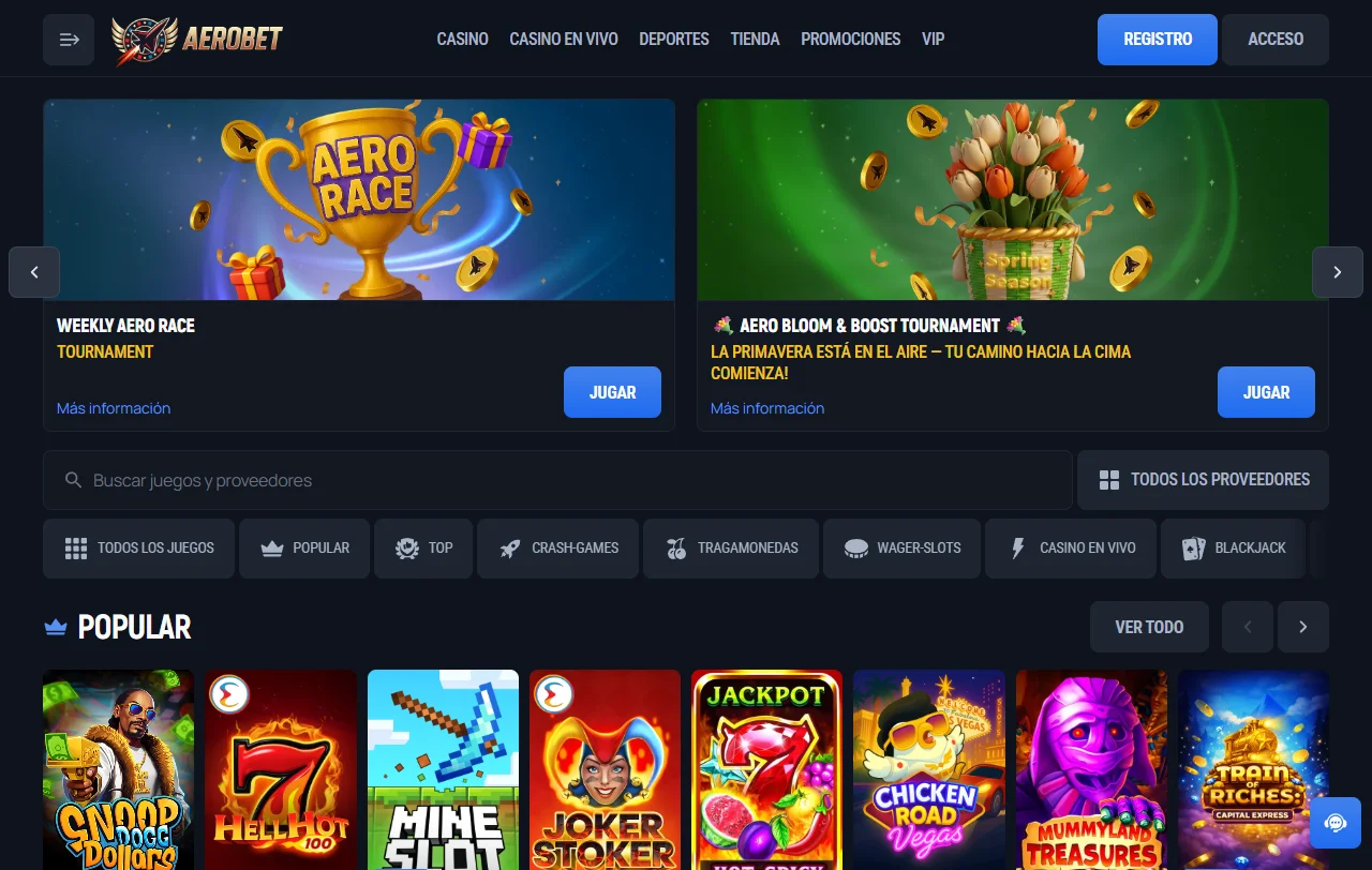 AeroBet casino España análisis completo plataforma España