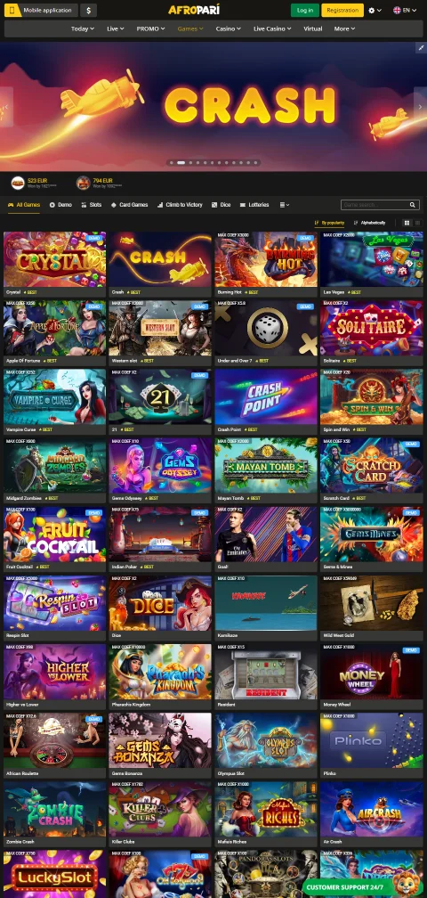 Acceso móvil gaming AfroPari Casino España dispositivos compatibles