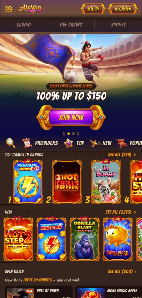 Acceso móvil optimizado Alawin casino España smartphones compatibles