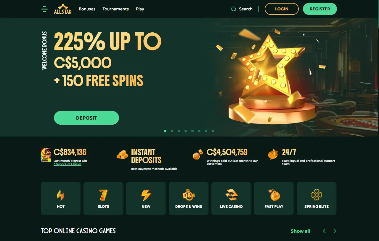 AllStar casino España análisis completo plataforma España jugadores