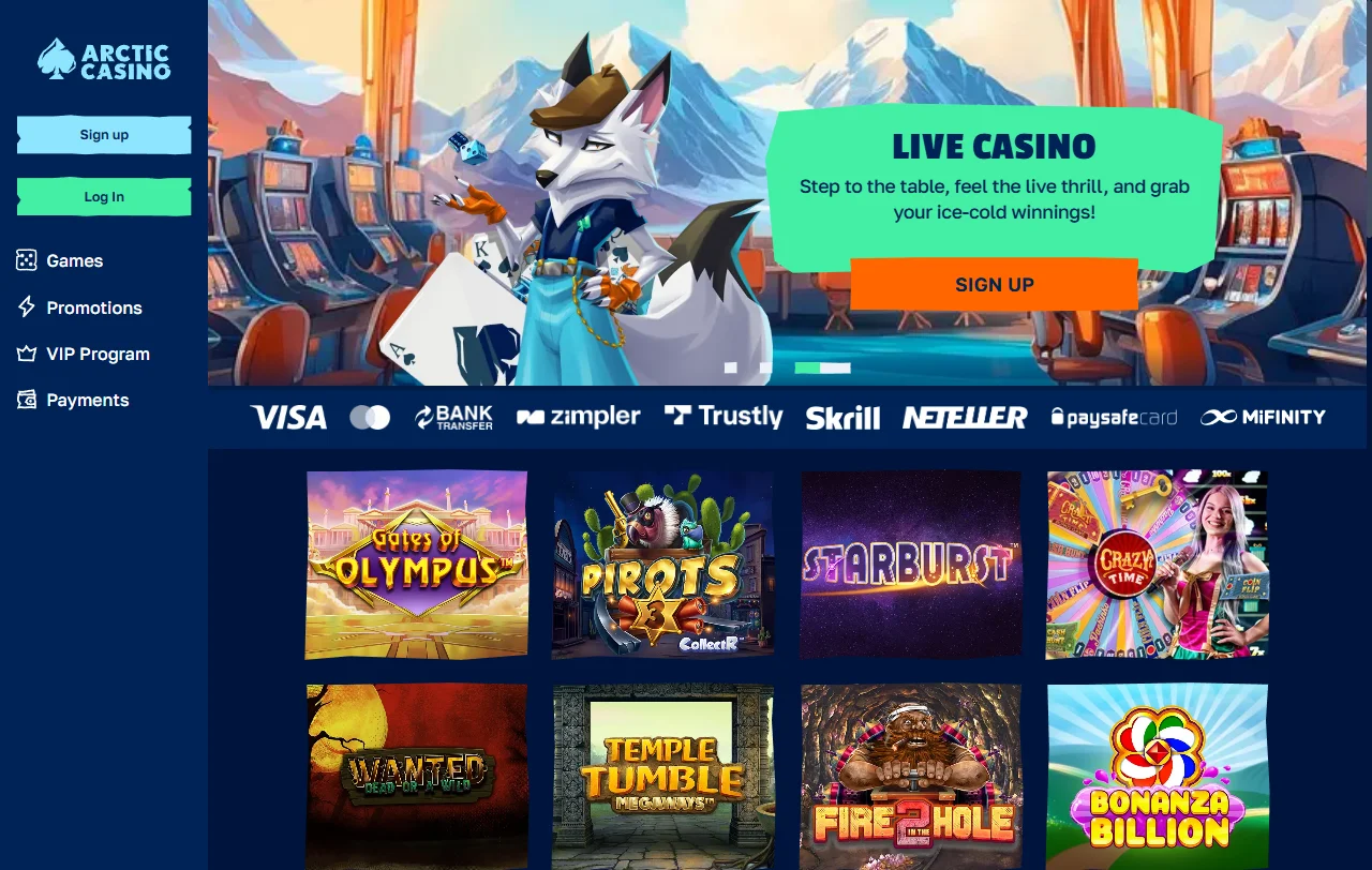 Análisis completo Arctic Casino España para mercado español