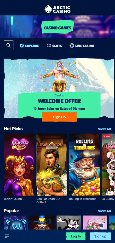 Métodos pagos depósitos retiros Arctic Casino España