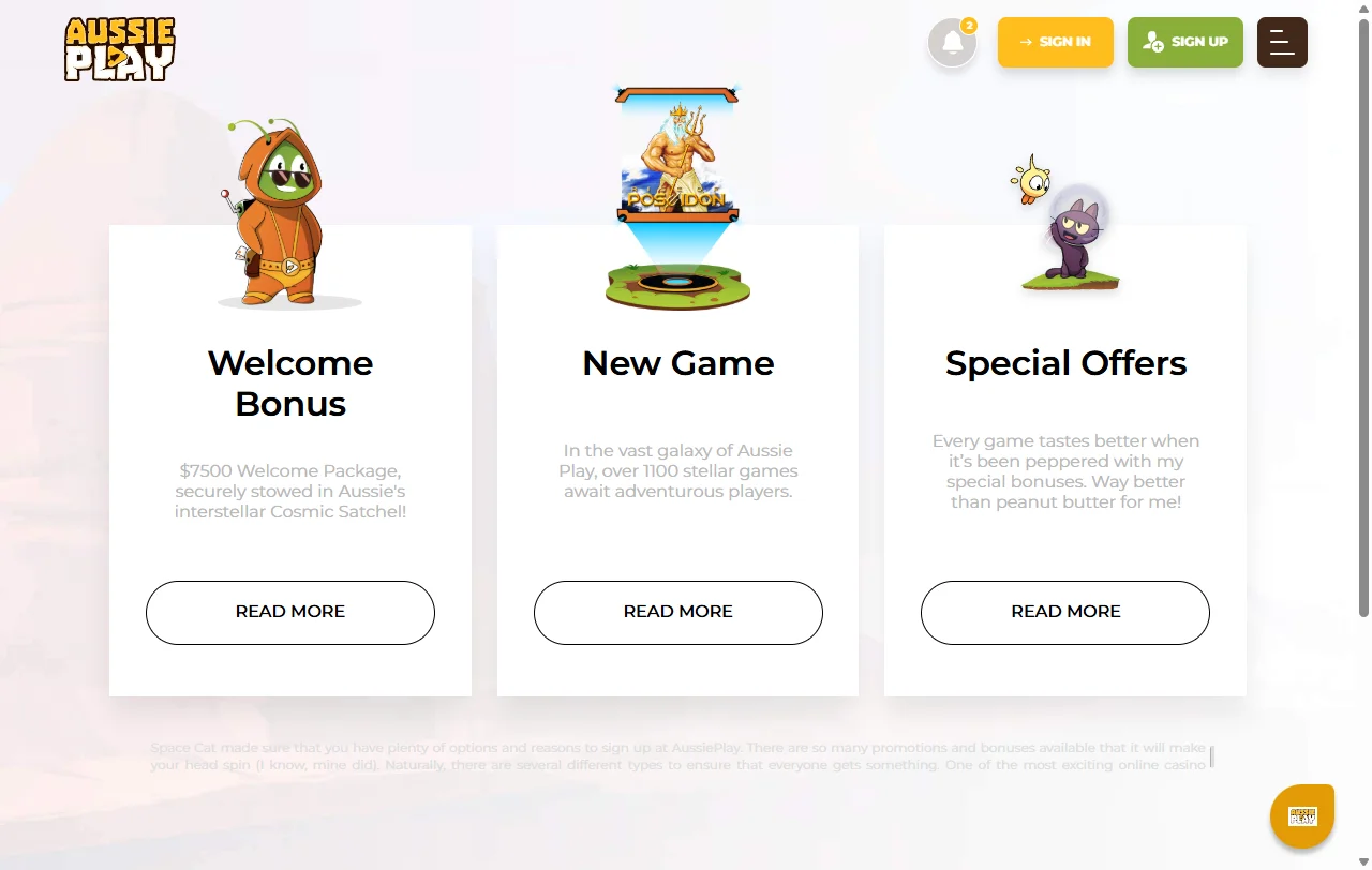 Aussie Play Casino bonos, promociones y condiciones de bienvenida