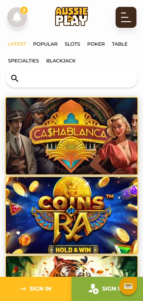 Aussie Play Casino depósitos, retiradas y métodos de pago