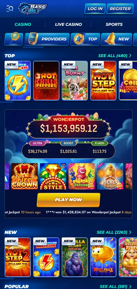 Depósitos retiros pagos BassBet casino España métodos España