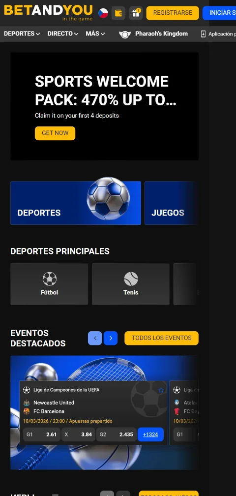 BetAndYou casino España móvil gaming accesibilidad dispositivos
