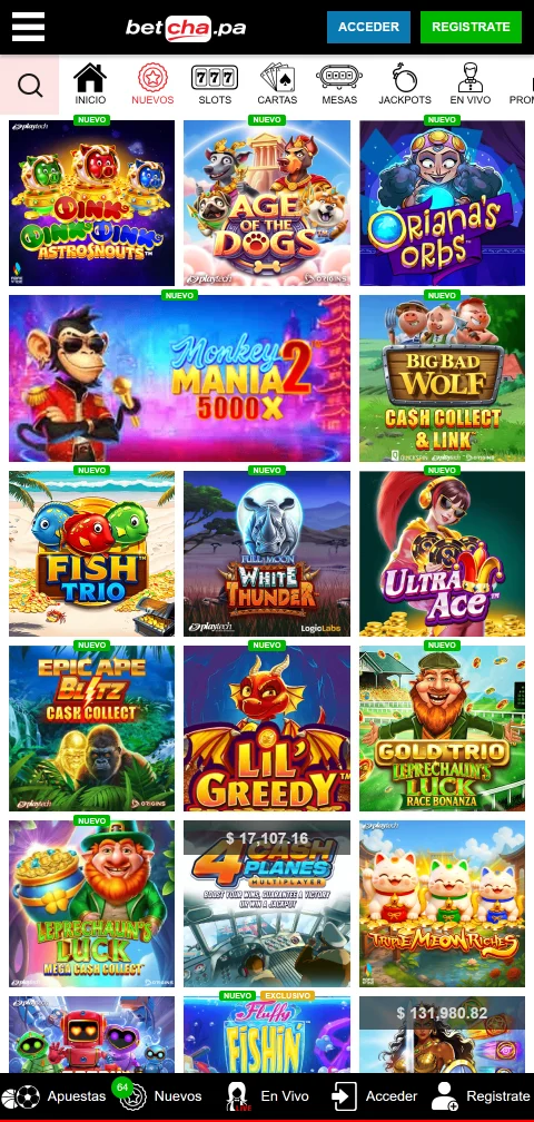 Métodos depósito retiro Betcha Casino España móviles
