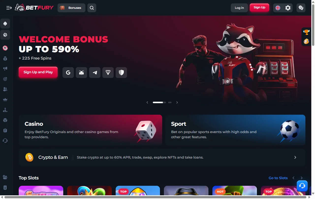 BetFury casino review con foco en licencia, pagos y catálogo