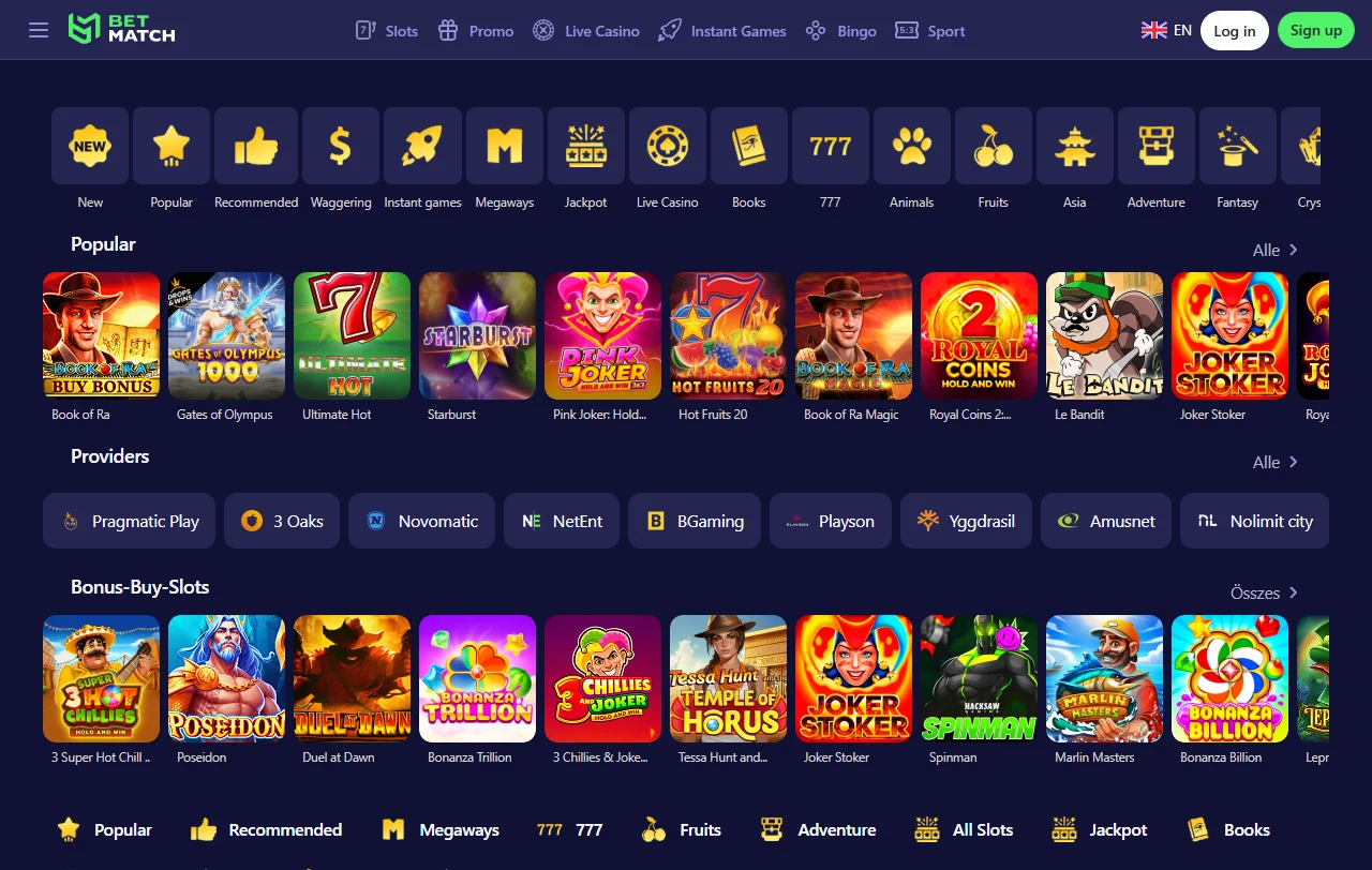 Bonos y promociones disponibles en Betmatch Casino para comparar