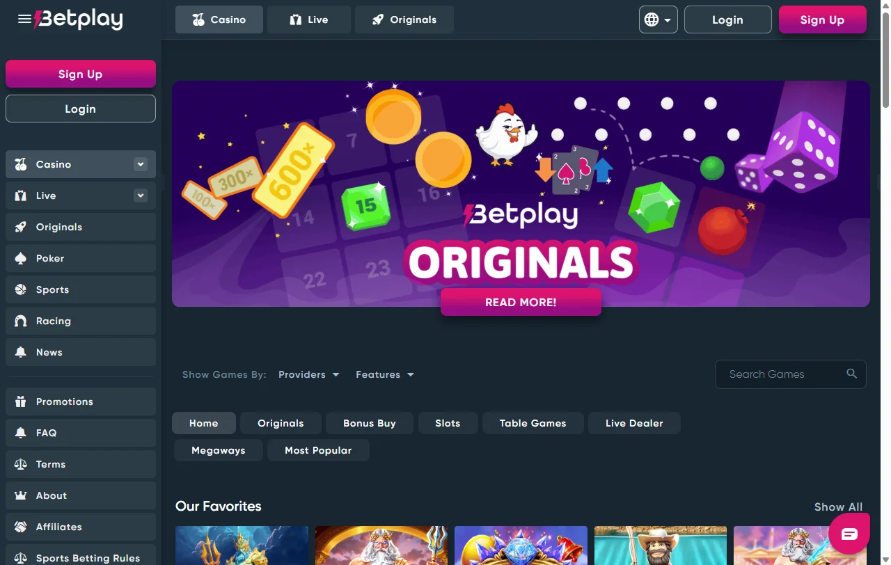 Betplay casino juegos y proveedores destacados para comparar