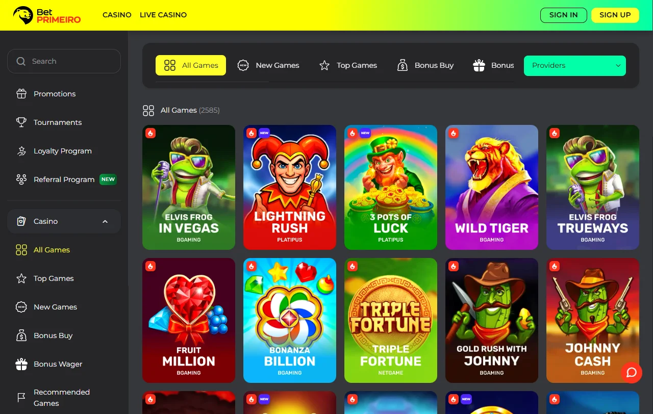 Bonos y promociones explicados en BetPrimeiro Casino