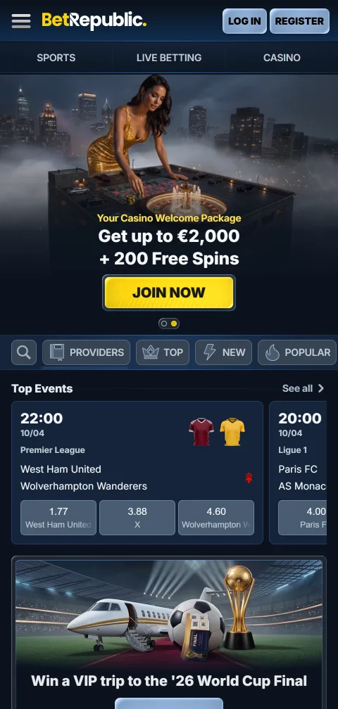 BetRepublic Casino experiencia móvil y acceso desde navegador