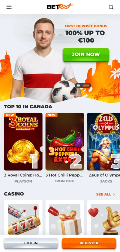 Acceso móvil optimizado de BetRiot Casino en cualquier dispositivo