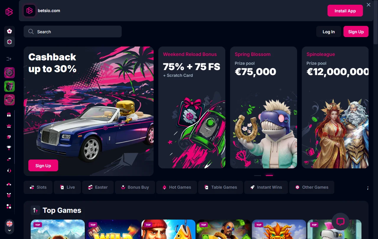 Betsio Casino análisis general para jugadores de España