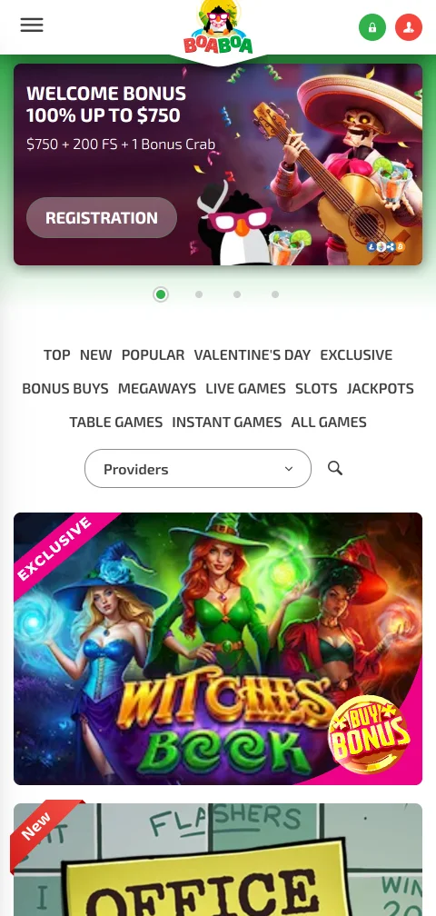 Versión móvil responsive BoaBoa casino España accesible