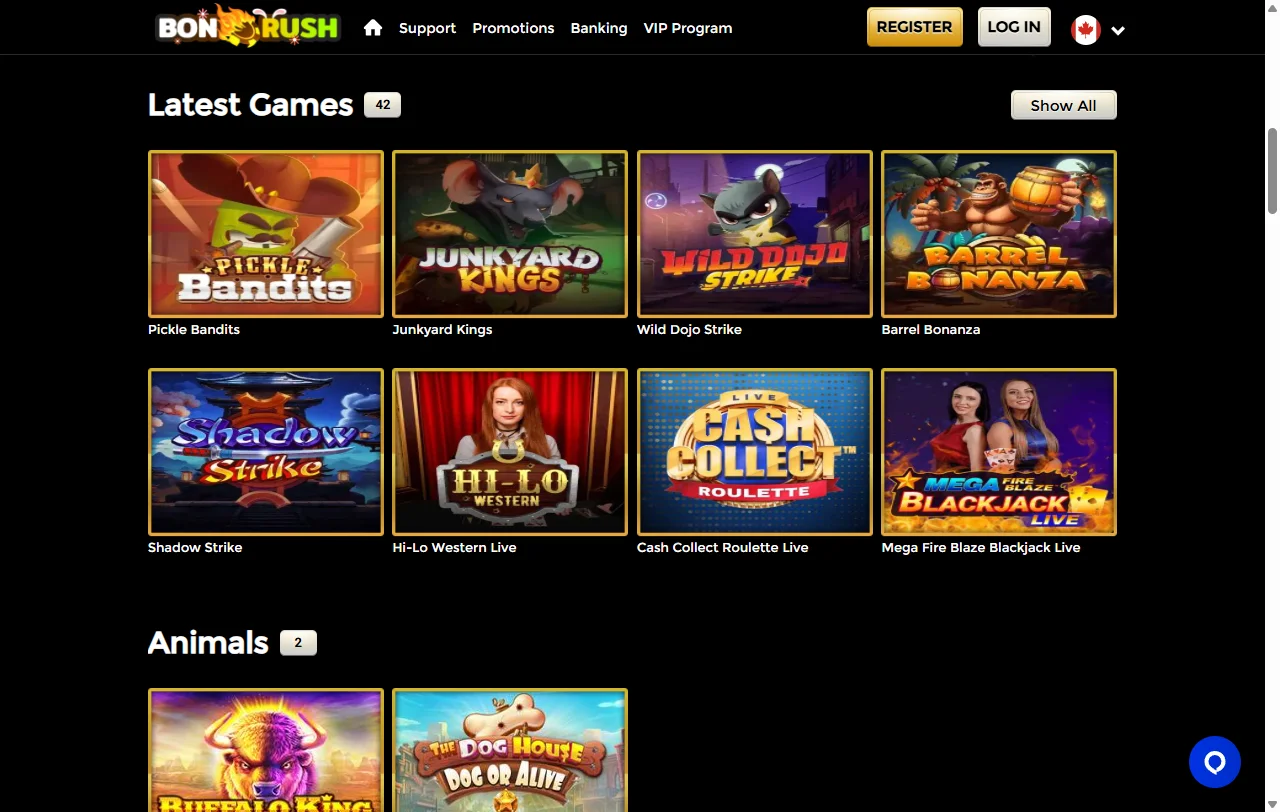 Bonrush Casino bonos, promociones y condiciones de bienvenida