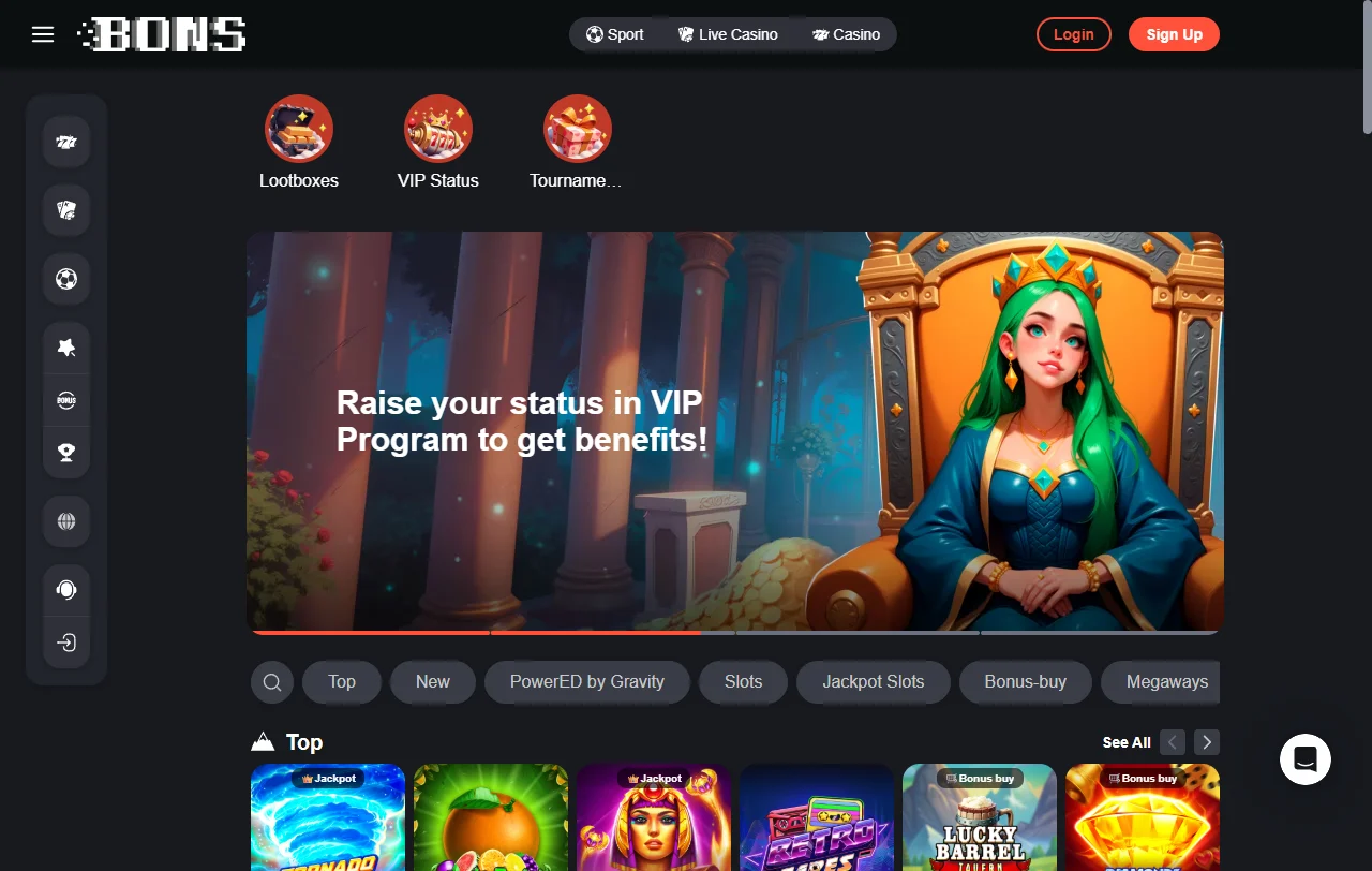 Bons Casino análisis general para jugadores de España