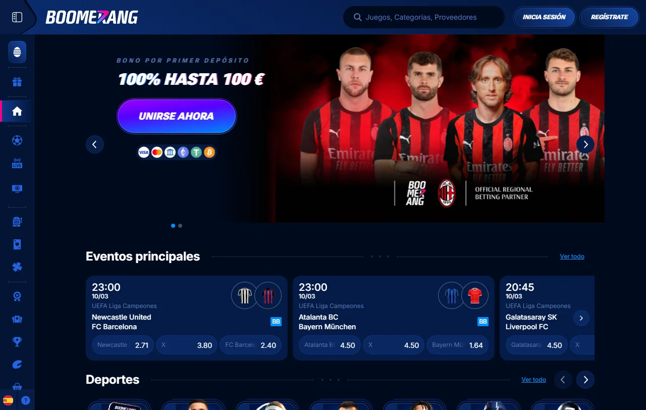 Análisis completo Boomerang casino España para mercado español