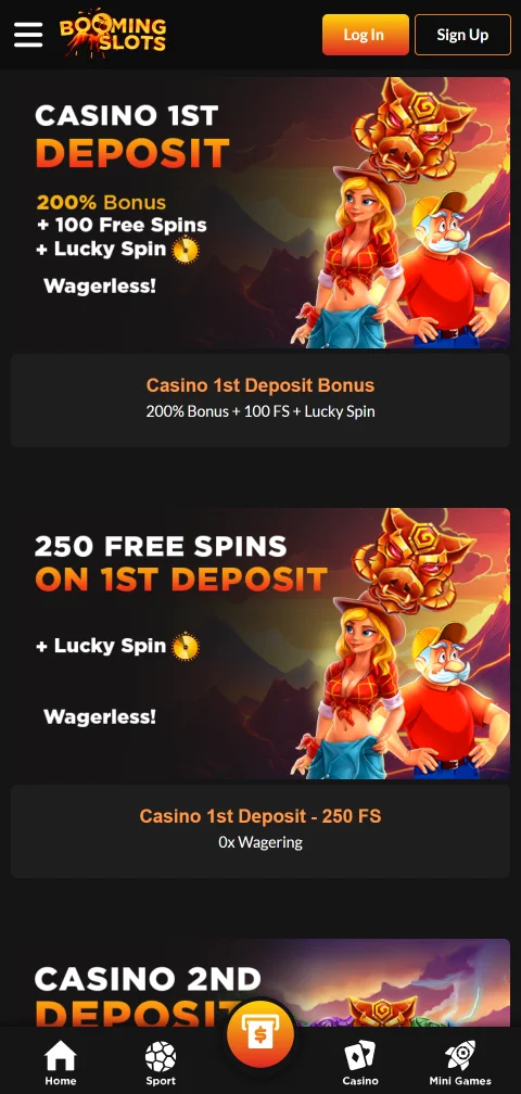 Boomingslots Casino depósitos, retiradas y métodos de pago