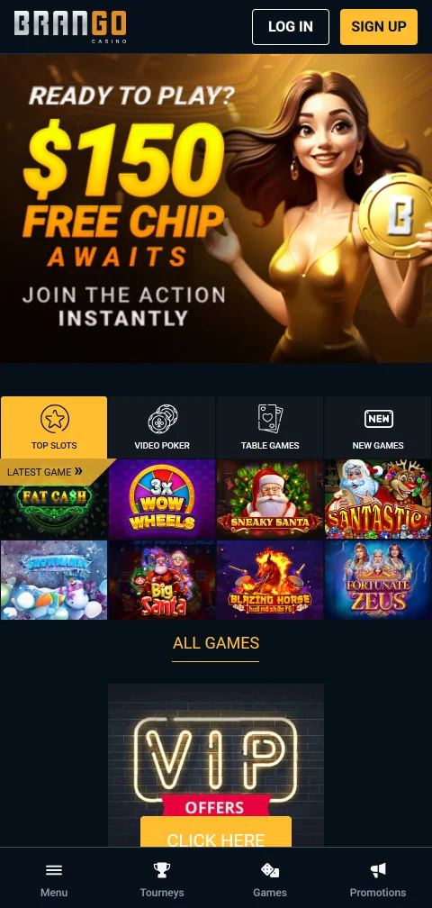 Acceso móvil gaming Brango Casino España smartphones