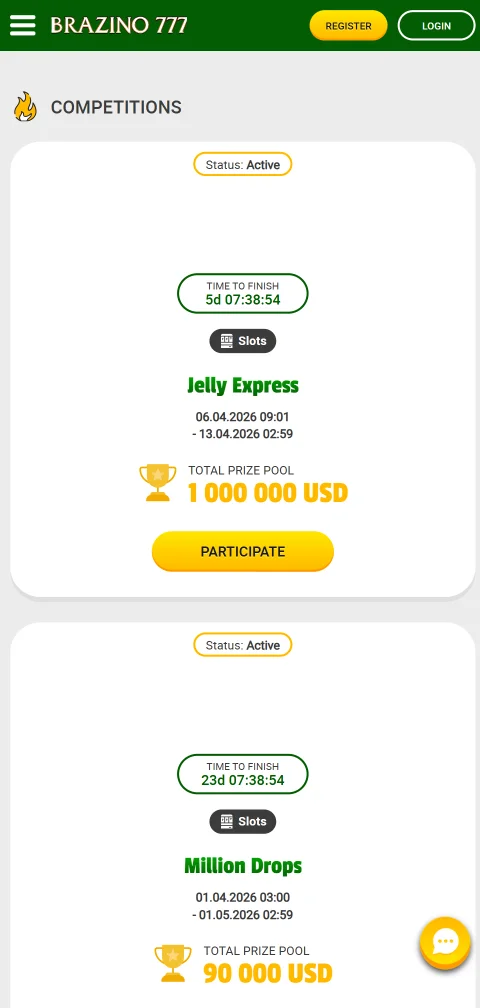 Depósitos retiros pagos Brazino777 Casino España móviles