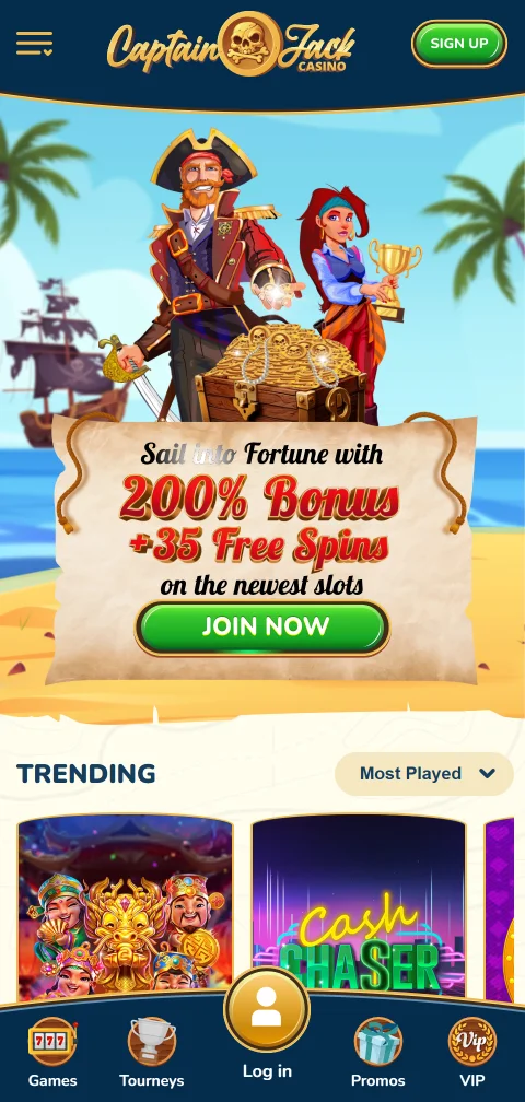 Captain Jack Casino acceso móvil y experiencia adaptada