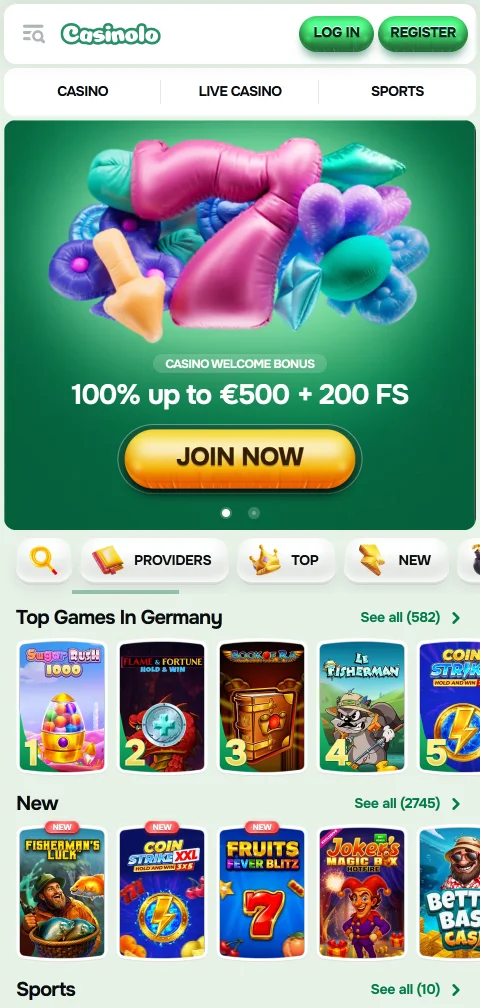 Juego móvil accesible Casinolo casino España responsive