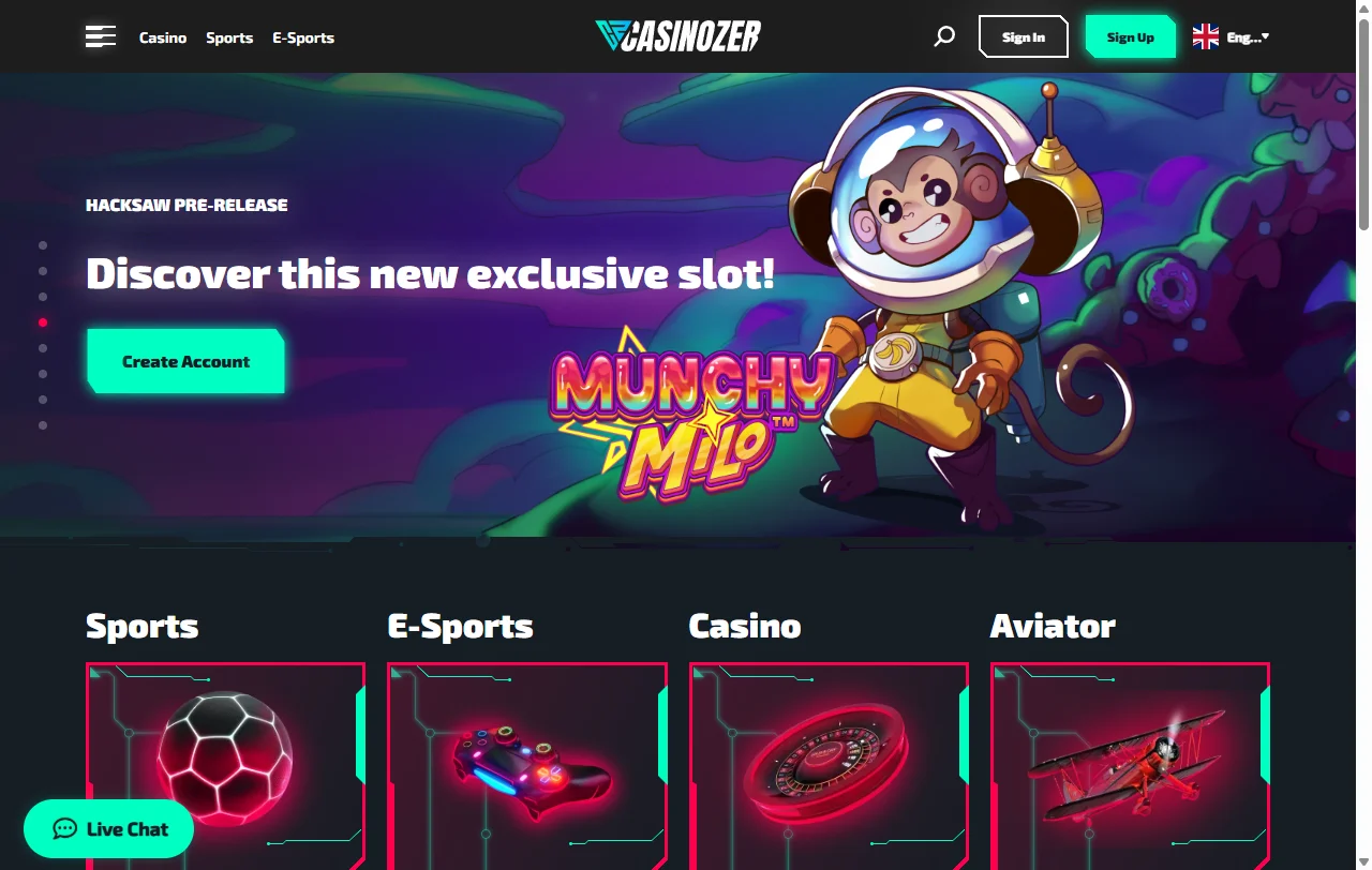 Casinozer casino análisis completo para jugadores de España