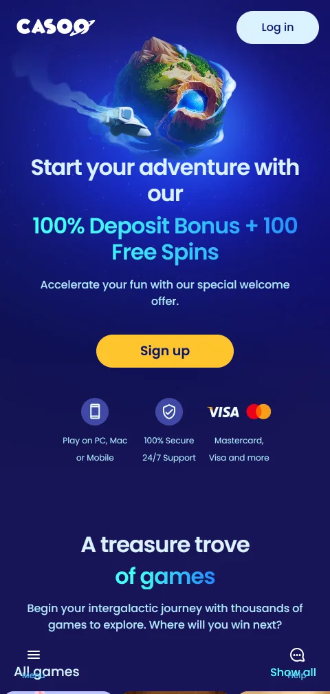Acceso móvil juegos Casoo Casino España dispositivos España