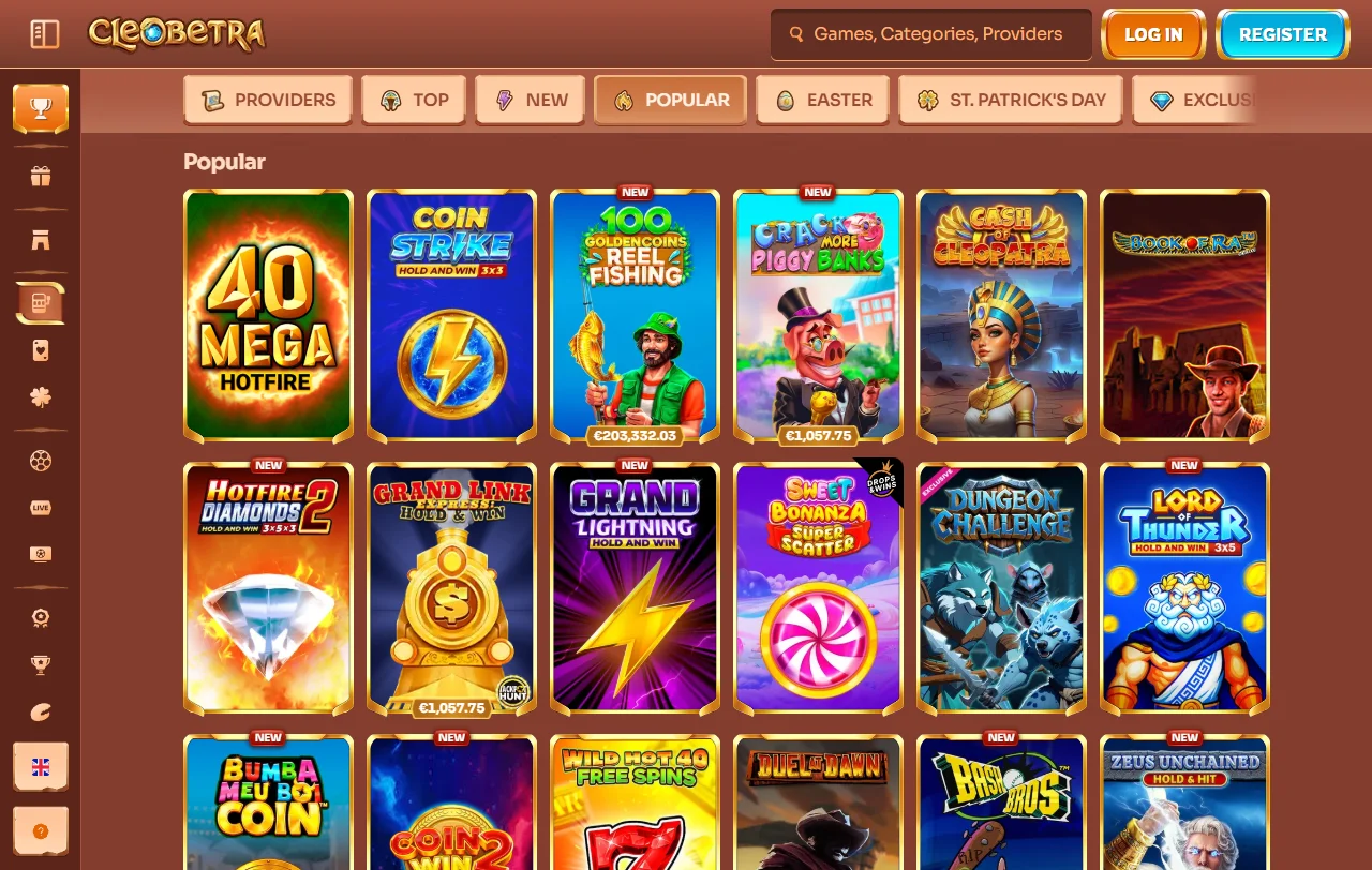 Bonos promociones bienvenida Cleobetra Casino España ofertas