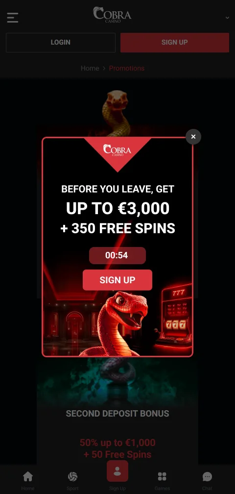 Métodos depósitos retiros Cobra Casino España móvil