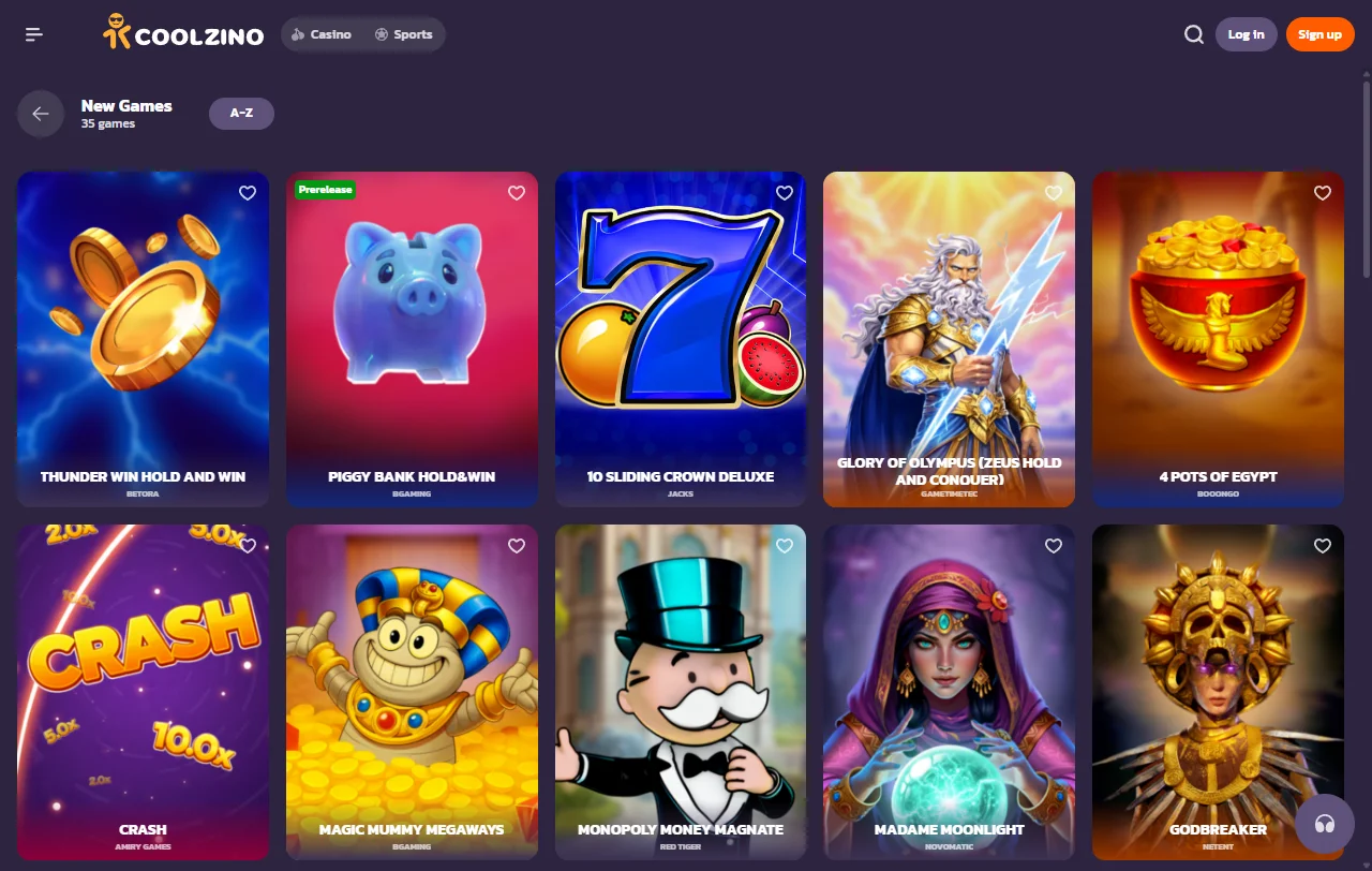 Coolzino Casino bonos y promociones de bienvenida