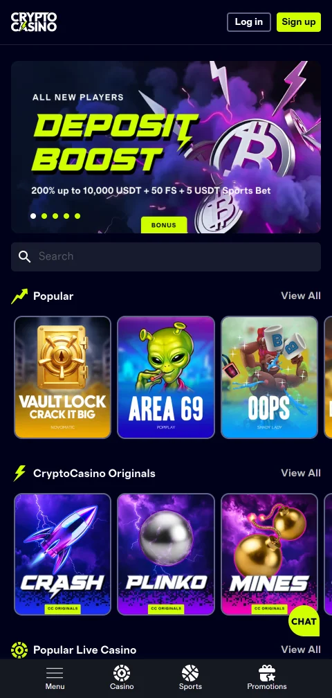 Juego móvil accesible CryptoCasino casino España dispositivos