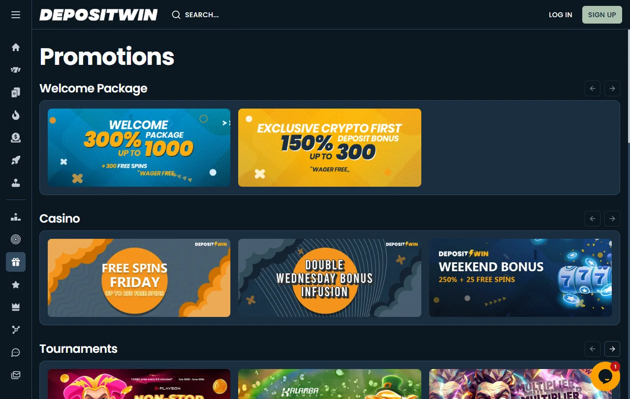 Catálogo de juegos y proveedores de software disponibles en DepositWin casino España