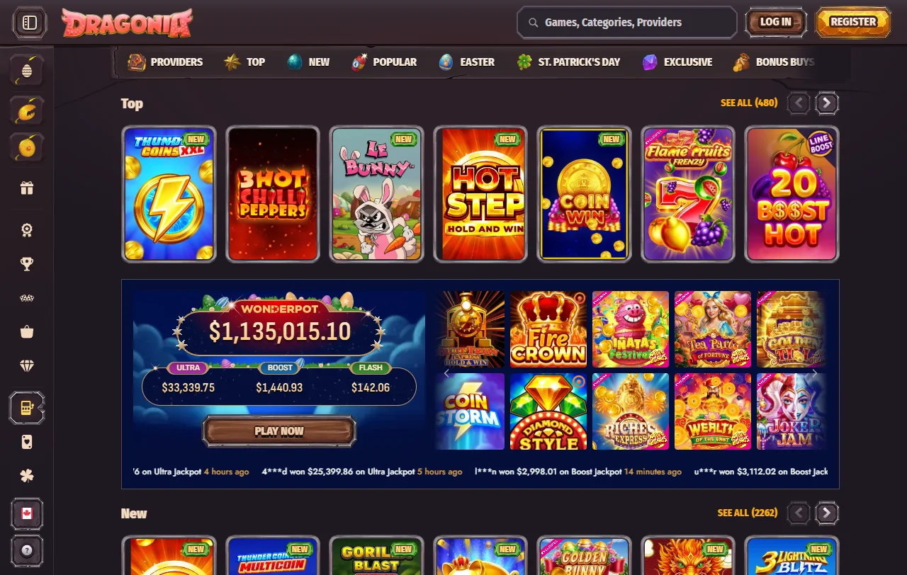 Promociones bonos bienvenida Dragonia casino España detallados