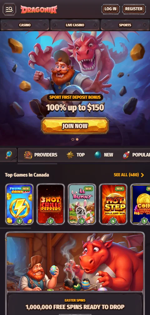 Juego móvil accesible Dragonia casino España responsive