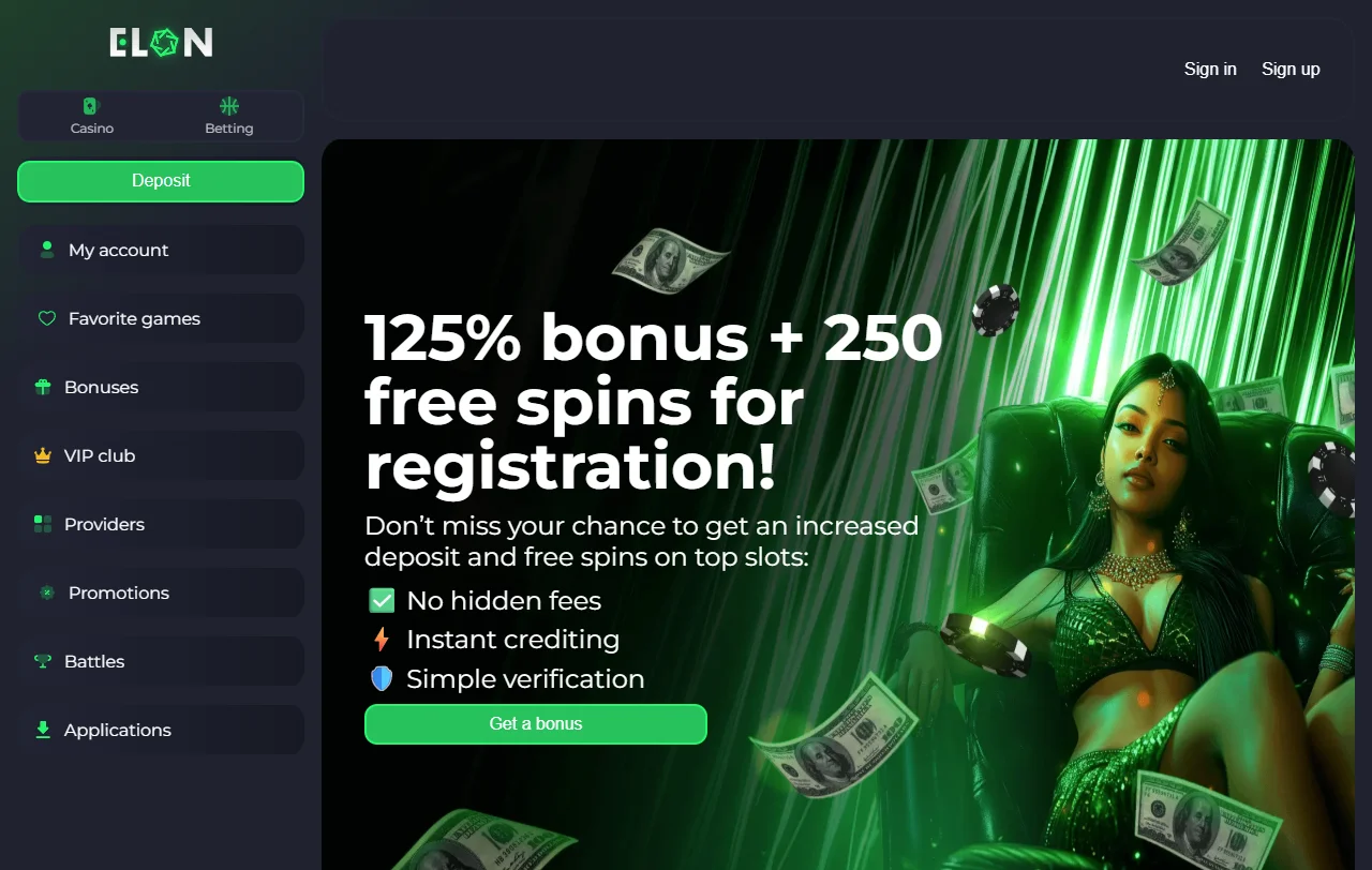 Juegos y proveedores destacados en Elon Casino