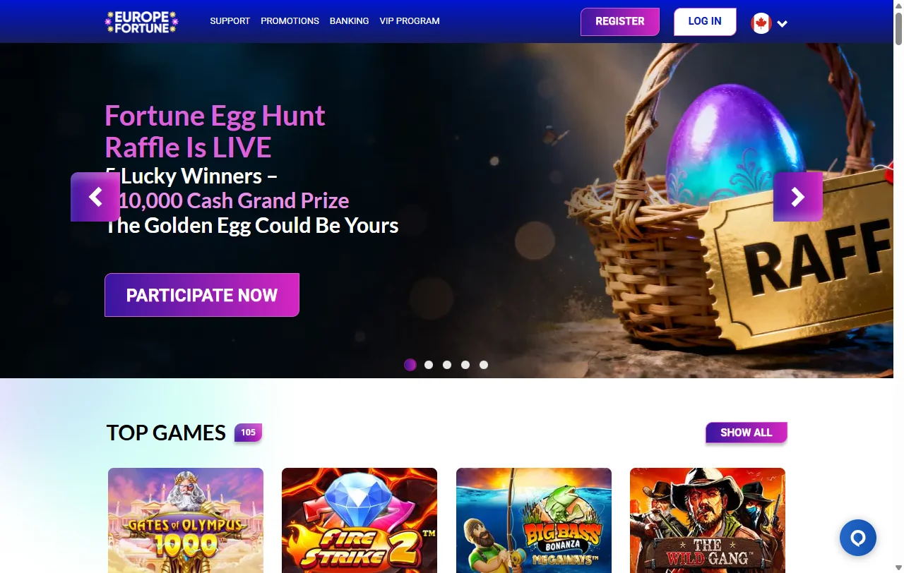 Europe Fortune Casino análisis general para jugadores de España