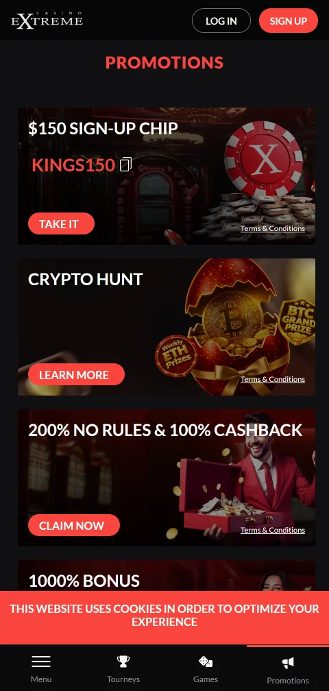 Métodos depósito retiro en Extreme Casino España móvil