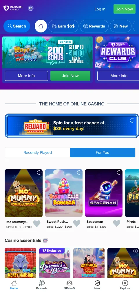 FanDuel Casino pagos, retiradas y métodos disponibles