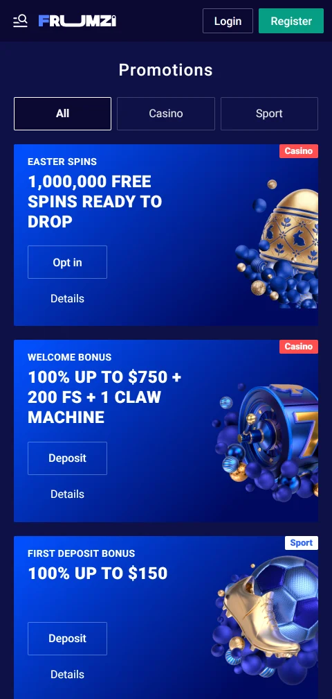 Licencia y certificación de seguridad de Frumzi Casino España con información de protección del jugador