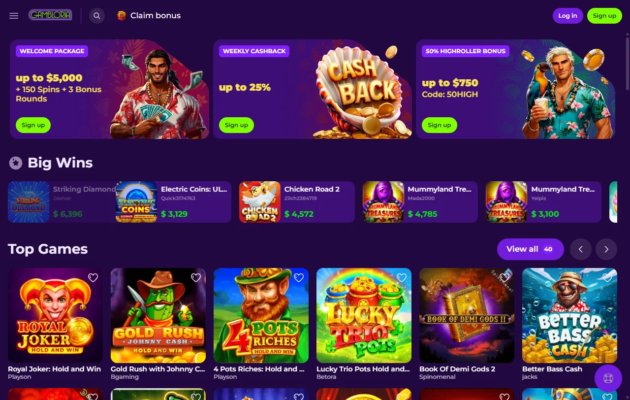 Gambloria Casino análisis completo de juegos, pagos y seguridad para España
