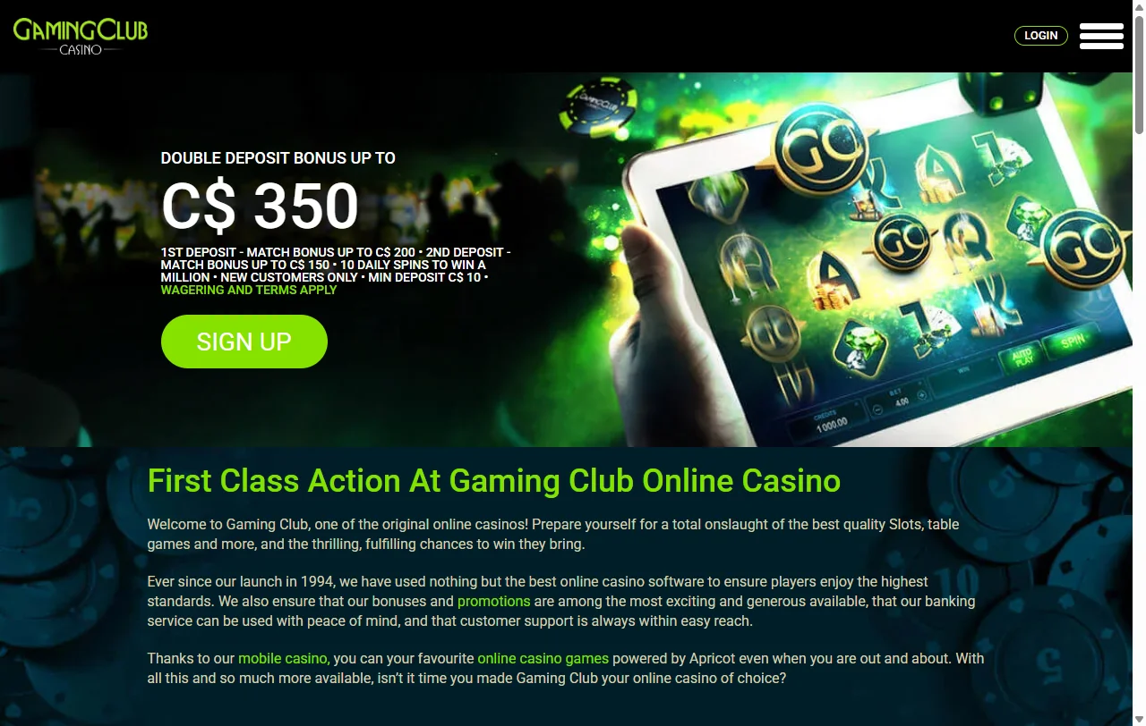 Gaming Club Casino análisis completo para jugadores de España
