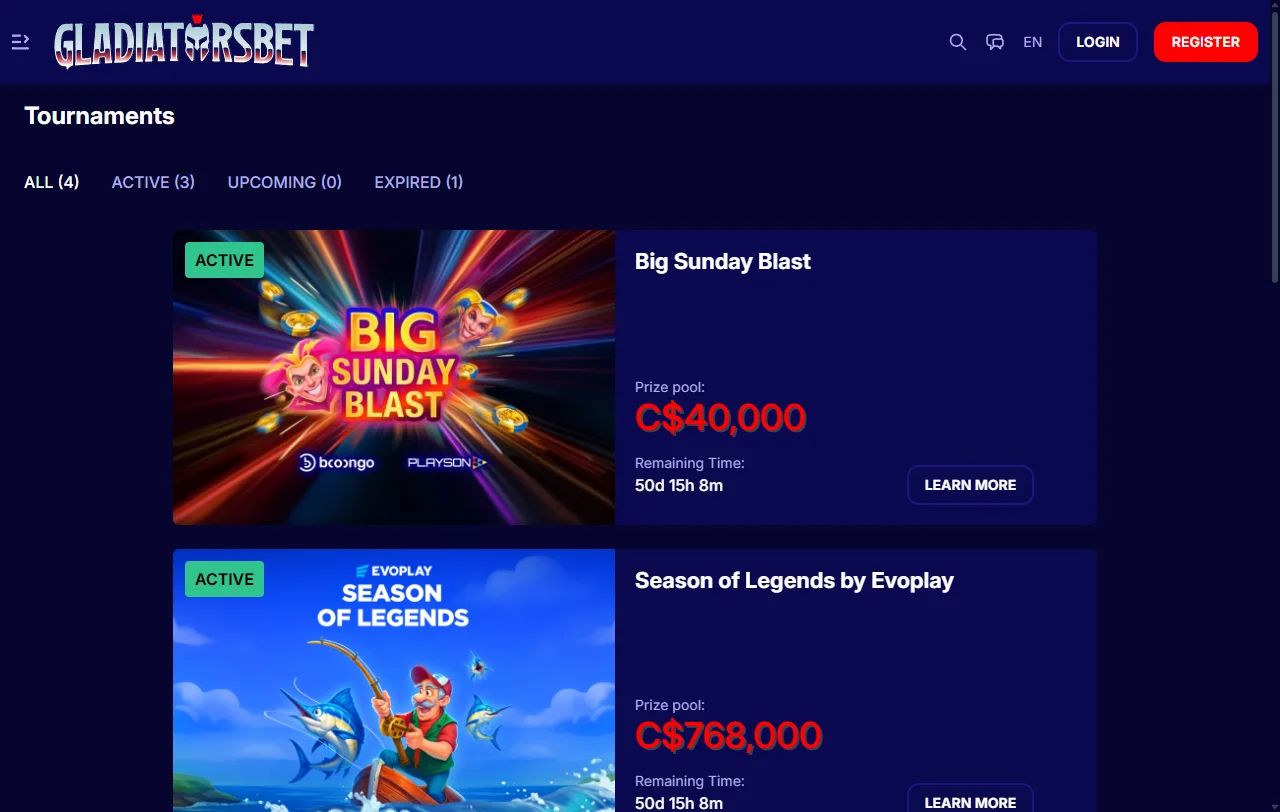 Gladiatorsbet Casino bonos de bienvenida y promociones disponibles