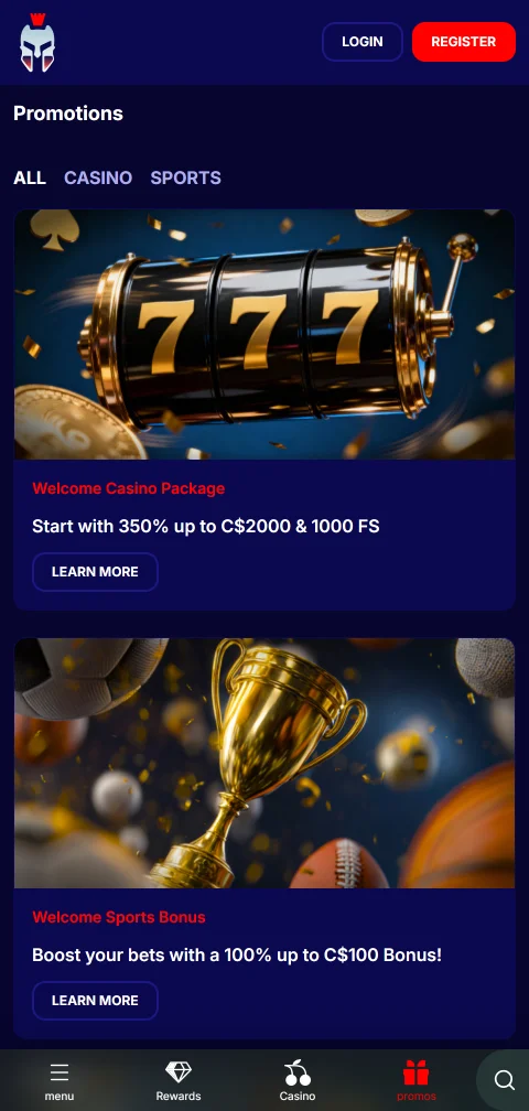Gladiatorsbet Casino depósitos, retiradas y métodos de pago